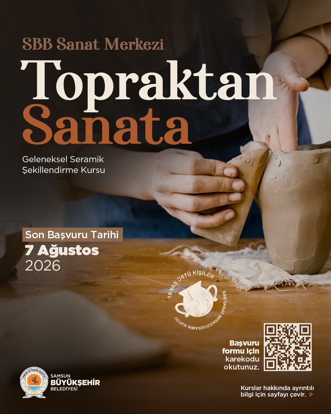 TOPRAKTAN SANATA SERAMİK KURSU BAŞLIYOR