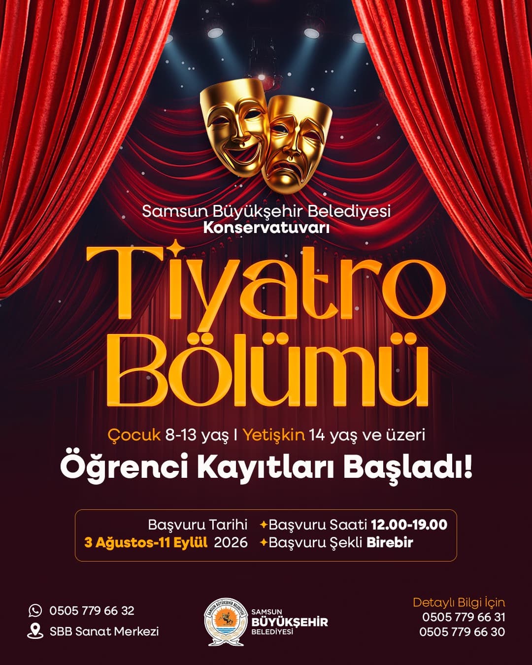 KONSERVATUVAR TİYATRO BÖLÜMÜ ÖĞRENCİ KAYITLARI DEVAM EDİYOR